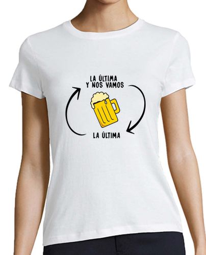 Camiseta mujer La última birra - latostadora.com - Modalova