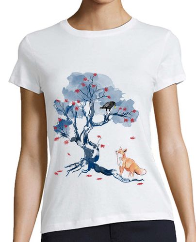 Camiseta mujer The Fox and the Crow - latostadora.com - Modalova