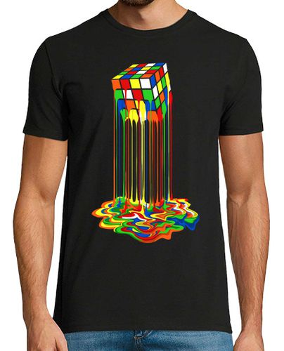 Camiseta Hombre Manga Corta Cubo de Rubik Derretido laTostadora - latostadora.com - Modalova