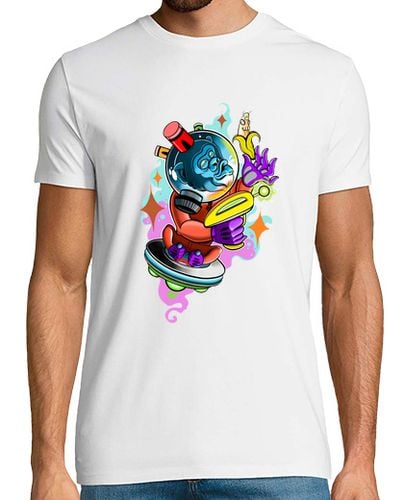 Camiseta Hombre Manga Corta Mono galáctico laTostadora - latostadora.com - Modalova