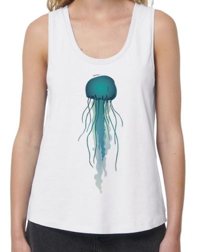 Camiseta mujer Mujer, tirantes anchos, blanca. Medusa - latostadora.com - Modalova