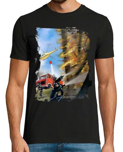 Camiseta Hombre Manga Corta Héroes en el Bosque laTostadora - latostadora.com - Modalova