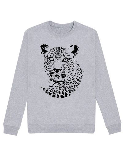 Sudadera Sin Capucha Unisex Leopardo laTostadora - latostadora.com - Modalova