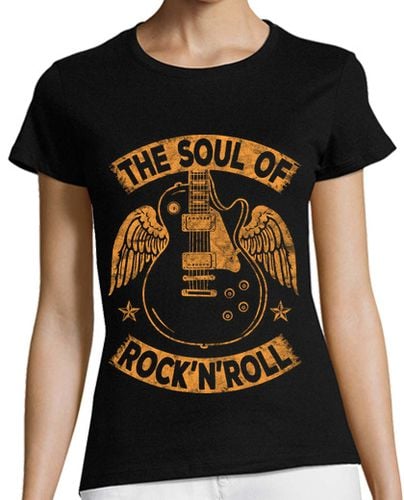 Camiseta Mujer Manga Corta The Soul Of Rock and Roll laTostadora - latostadora.com - Modalova