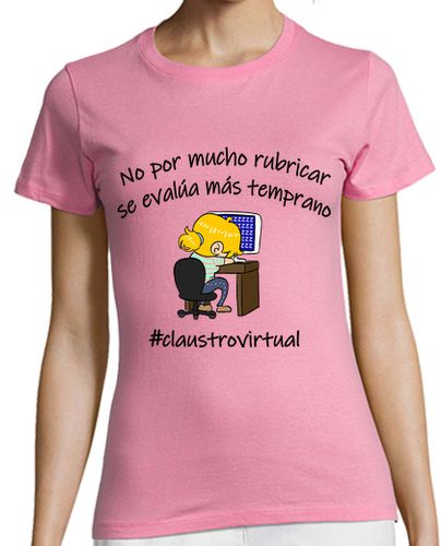Camiseta mujer Rúbricas negro - latostadora.com - Modalova