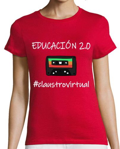 Camiseta mujer Educación 2.0 blanco - latostadora.com - Modalova