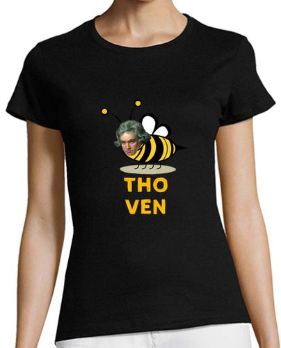 Camiseta Mujer Manga Corta Bee-thoven laTostadora - latostadora.com - Modalova