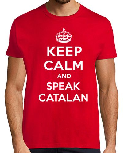 Camiseta Keep Calm and Speak Catalan - latostadora.com - Modalova