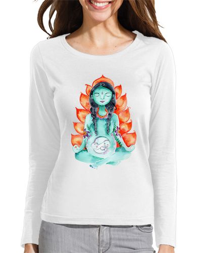 Camiseta mujer Mamá Kali, diosa de fuego mujer manga larga - latostadora.com - Modalova