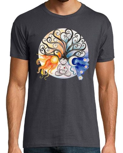 Camiseta Hombre Manga Corta Árbol madre Sol y Luna hombre manga corta laTostadora - latostadora.com - Modalova