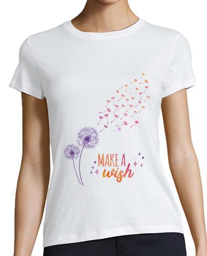 Camiseta mujer Camiseta Make a wish - blanca básica calidad premium - latostadora.com - Modalova