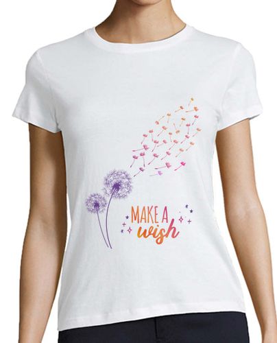 Camiseta mujer Camiseta Make a wish - blanca básica calidad premium laTostadora - latostadora.com - Modalova