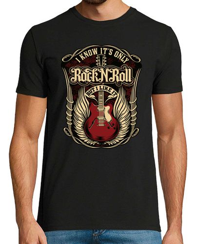 Camiseta Camiseta Guitarra Rock and Roll Music Vintage Rockabilly Style Biker Rocker - latostadora.com - Modalova