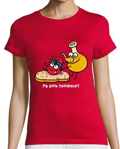 Camiseta mujer Pa amb tomàquet - latostadora.com - Modalova