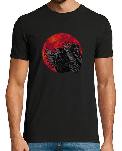 Camiseta Crow Red Moon - latostadora.com - Modalova