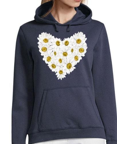 Sudadera Con Capucha Para Mujer Corazón de margaritas laTostadora - latostadora.com - Modalova