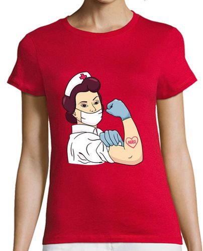 Camiseta mujer Camiseta enfermera fuerte - latostadora.com - Modalova