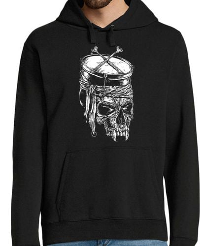 Sudadera Con Capucha Para Hombre caja de tambor-calavera-metal-rock laTostadora - latostadora.com - Modalova