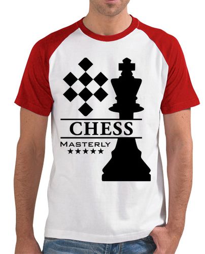 Camiseta Hombre Estilo Béisbol Ajedrez - Logo Chess Masterly Rey 1 laTostadora - latostadora.com - Modalova