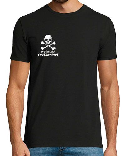 Camiseta Calavera blanca acordes cavernarios pequeña manga corta hombre laTostadora - latostadora.com - Modalova