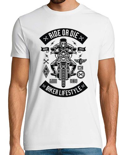 Camiseta Camiseta Biker Retro Motorcycles Vintage Bikers LifeStyle Motor Motos laTostadora - latostadora.com - Modalova