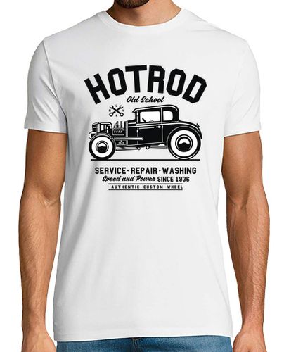 Camiseta Camiseta Hot Rod Retro Old School Vintage 1936 Mecánicos laTostadora - latostadora.com - Modalova