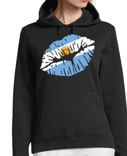 Sudadera Con Capucha Para Mujer beso de bandera argentina laTostadora - latostadora.com - Modalova