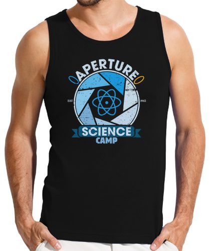 Camiseta Hombre Sin Mangas Aperture Science Camp laTostadora - latostadora.com - Modalova