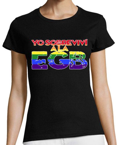 Camiseta Mujer Manga Corta YO SOBREVIVI A LA EGB 8 laTostadora - latostadora.com - Modalova