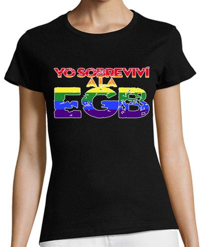 Camiseta mujer YO SOBREVIVI A LA EGB 8 - latostadora.com - Modalova