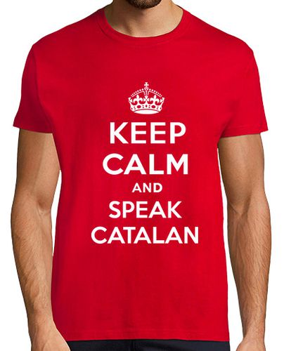 Camiseta Keep calm an Speak catalan - latostadora.com - Modalova