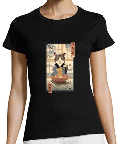 Camiseta mujer camisa neko ramen ukiyo-e mujer laTostadora - latostadora.com - Modalova