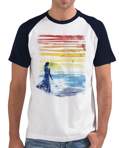 Camiseta Hombre Estilo Béisbol paisaje marino v2 laTostadora - latostadora.com - Modalova