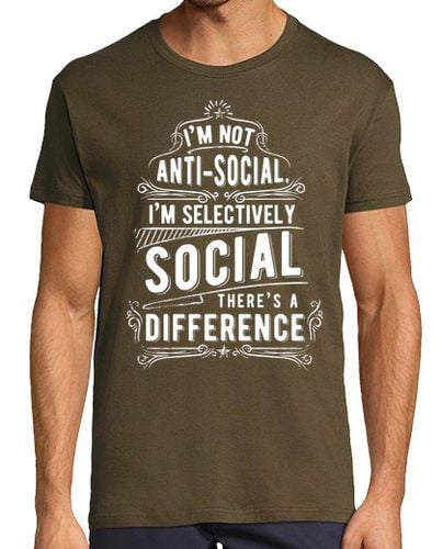 Camiseta Hombre Manga Corta Not Anti-Social laTostadora - latostadora.com - Modalova