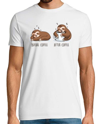 Camiseta Before - After Coffee - latostadora.com - Modalova