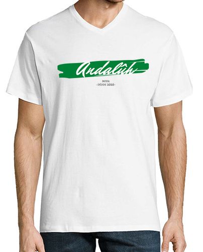 Camiseta Andalûh con cuello de pico blanca - latostadora.com - Modalova