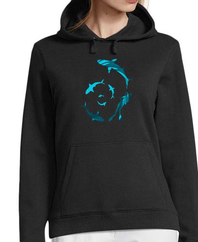 Sudadera Con Capucha Para Mujer Nadar con tiburones laTostadora - latostadora.com - Modalova