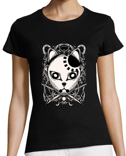 Camiseta Mujer Manga Corta grabado máscara de asesino de demonios laTostadora - latostadora.com - Modalova