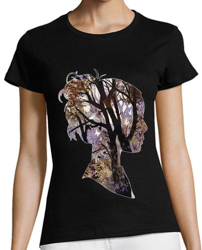 Camiseta mujer Mi bosque interior- MARRÓN - latostadora.com - Modalova