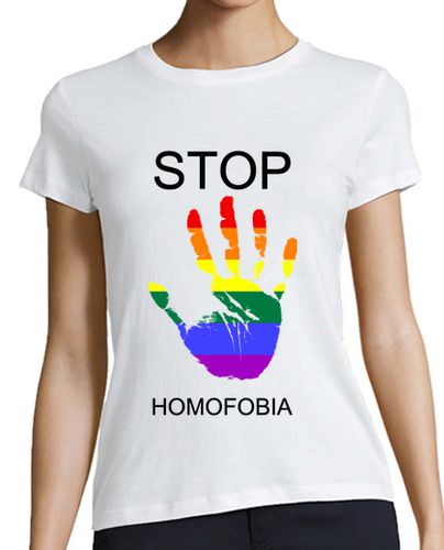 Camiseta mujer Stop Homofobia - latostadora.com - Modalova