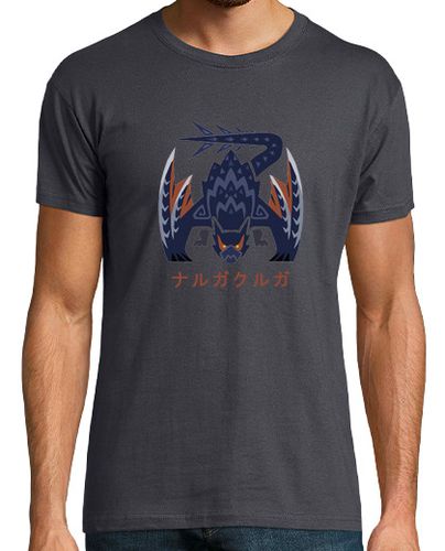 Camiseta Monster Hunter World Iceborne, Nargacuga Katakana - latostadora.com - Modalova