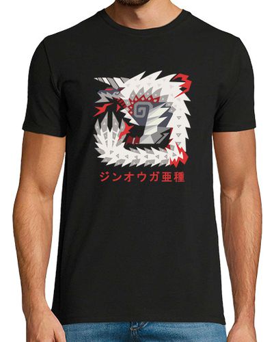 Camiseta Monster Hunter World Iceborne, Zinogre Estigio Katakana - latostadora.com - Modalova
