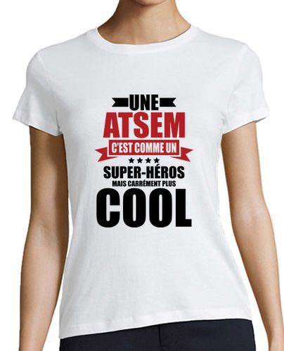 Camiseta mujer un atsem es como un superhéroe - latostadora.com - Modalova