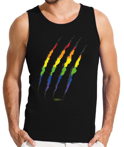 Camiseta Camiseta tirantes arañazo sobre arco iris chico - latostadora.com - Modalova