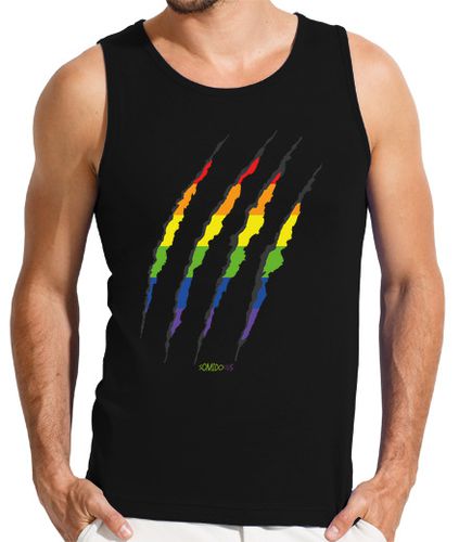 Camiseta Hombre Sin Mangas Camiseta tirantes arañazo sobre arco iris chico laTostadora - latostadora.com - Modalova