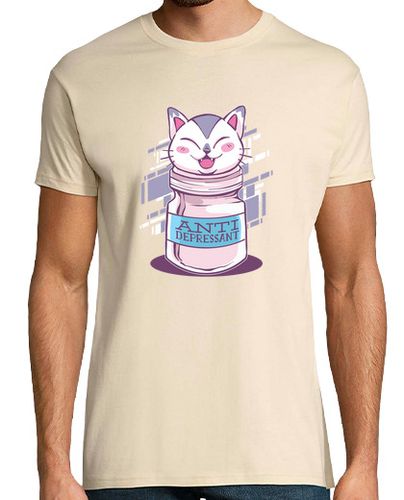 Camiseta Anti Depressive Cat - latostadora.com - Modalova