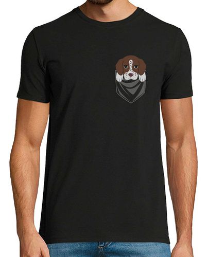 Camiseta Hombre Manga Corta Perro Braco Alemán De Pelo Corto Bolsil laTostadora - latostadora.com - Modalova