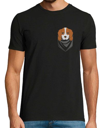 Camiseta Perro Spaniel Bretón Bolsillo laTostadora - latostadora.com - Modalova