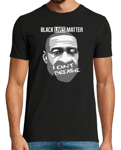 Camiseta Black Lives Matter - George Floyd - I Cant Breathe - latostadora.com - Modalova