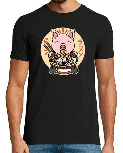 Camiseta Mascota Minicerdo Ramen - latostadora.com - Modalova